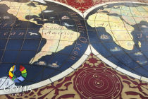 Витраж Карта мира